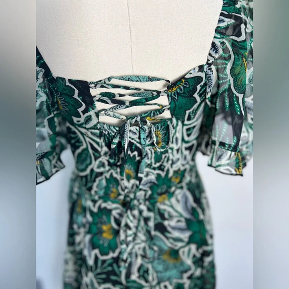 NWT BAND OF THE FREE Emerald Maisie Floral Mini Dress Size Small - Picture 15 of 16